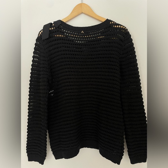 twinset Black Knit Sweater with Bow Detail - Picture 11 of 12